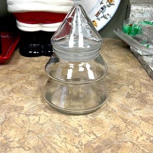 vintage anchor hooking glass christmas tree canister